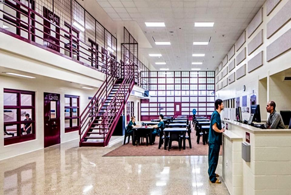 Artist rendering showing a look inside the proposed Oklahoma County Jail. Photo Provided