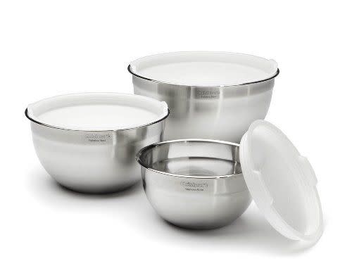 9) Stainless Steel Mixing Bowls With Lids