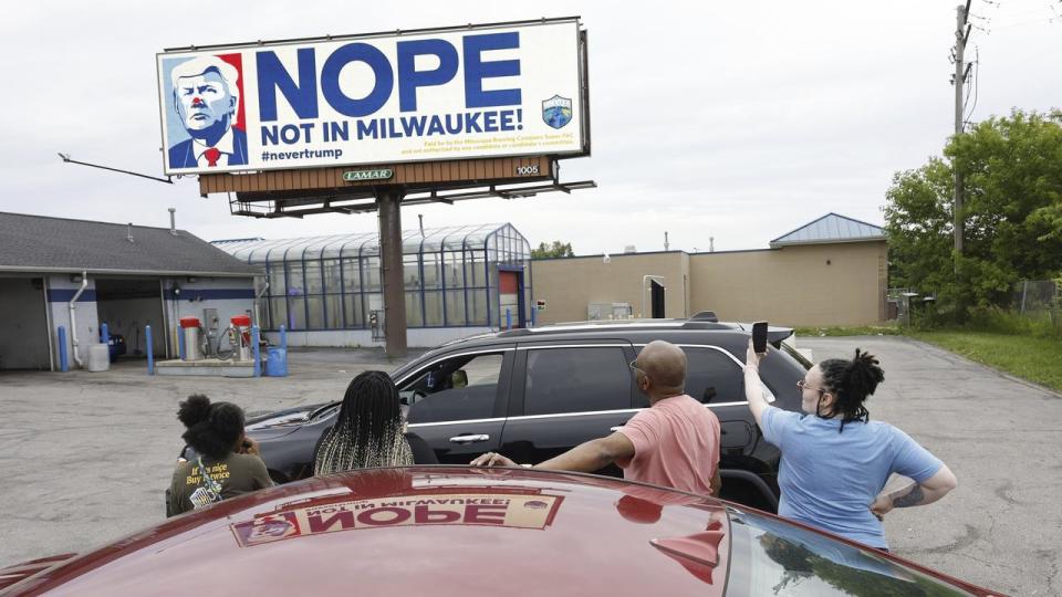 A US election campaign sign