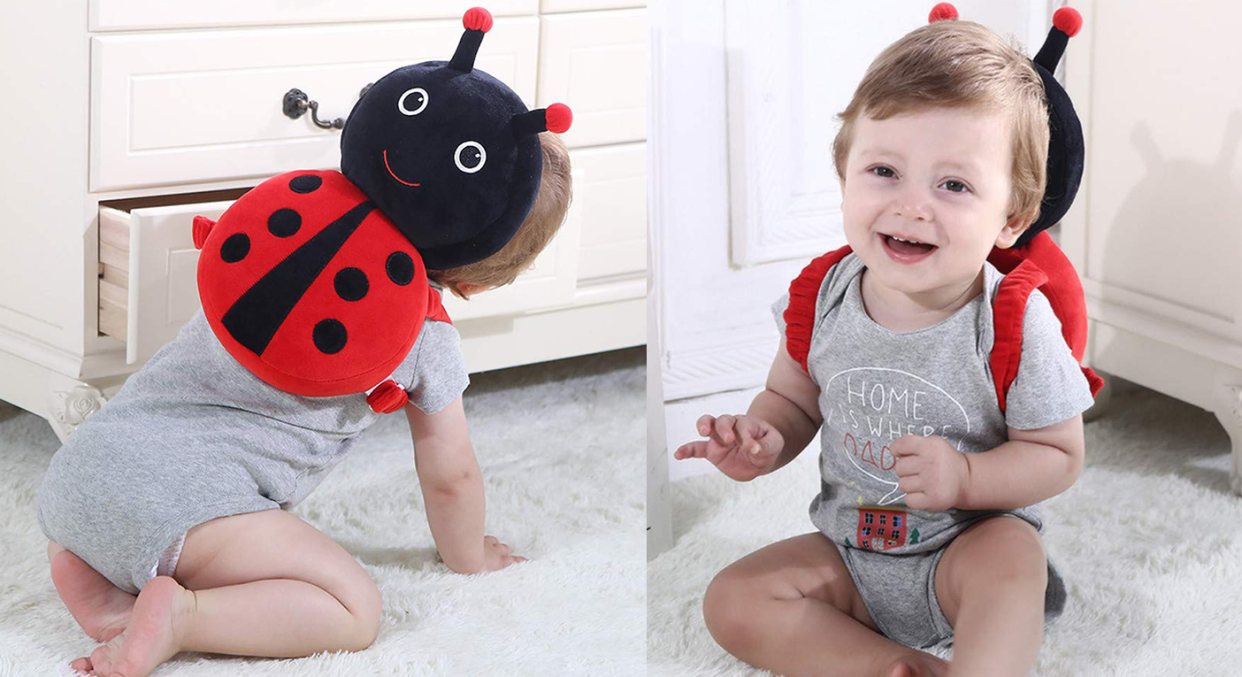 These cute animal backpacks are designed to protect your baby's head [Photo: Amazon]