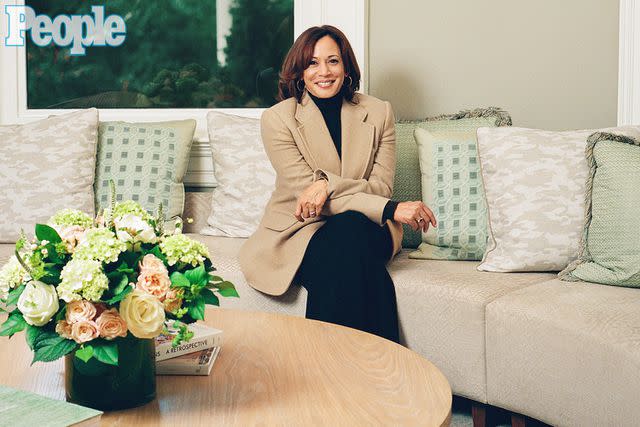 <p><a href="https://www.instagram.com/ysaperez/" data-component="link" data-source="inlineLink" data-type="externalLink" data-ordinal="1">Ysa Perez</a></p> Kamala Harris at home in the Vice President’s Residence at the Naval Observatory on Oct. 20