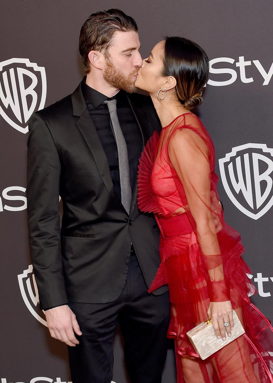 Jamie Chung and Bryan Greenberg attends the InStyle And Warner Bros. Golden Globes After Party 2019 at The Beverly Hilton Hotel on January 6, 2019 in Beverly Hills, California