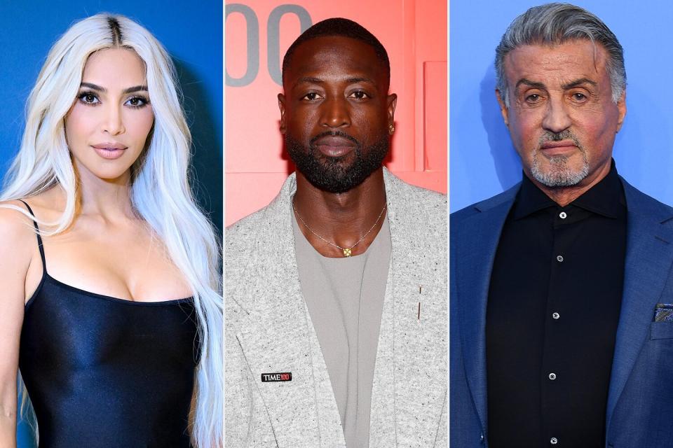 Kim Kardashian; Dwyane Wade; Sylvester Stallone