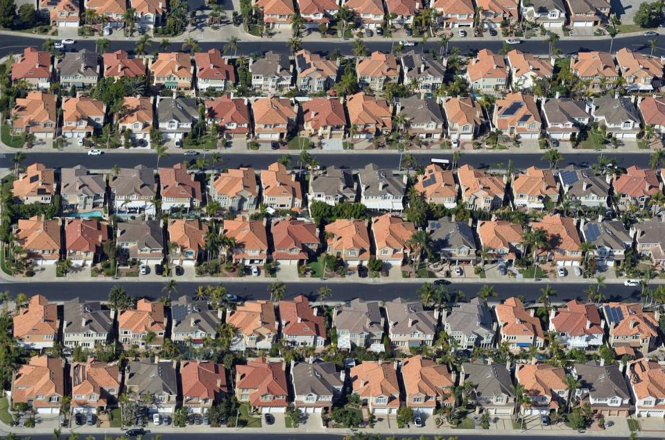 Mortgages make it easier for Americans to buy houses like these in Huntington Beach, Calif. <a href="https://www.gettyimages.com/detail/news-photo/aerial-view-of-single-family-homes-photographed-during-a-news-photo/1181102068?phrase=single-family%20house&adppopup=true" rel="nofollow noopener" target="_blank" data-ylk="slk:Jeff Gritchen/MediaNews Group/Orange County Register via Getty Images;elm:context_link;itc:0;sec:content-canvas" class="link ">Jeff Gritchen/MediaNews Group/Orange County Register via Getty Images</a>