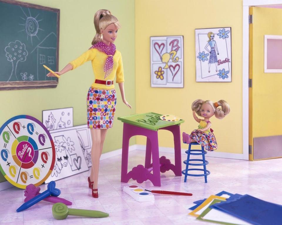 Room, Child art, Barbie, Toy, Art, Fashion design, Illustration, Visual arts, Interior design, Child, 