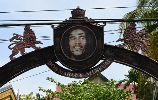 The entrance to the Bob Marley Museum in Kingston -- the reggae legend was a major football fan, and enjoyed playing as well