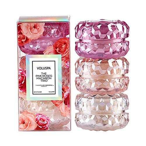 33) Voluspa Roses Macaron Trio Gift Set