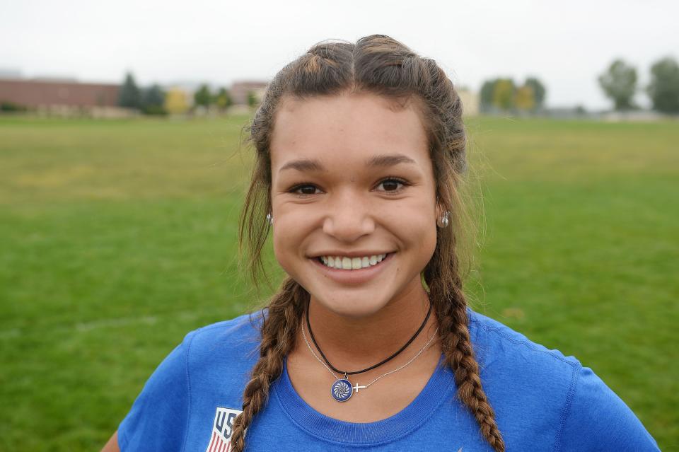 Fossil Ridge High School's Sophia Smith, in this photo taken December 24, 2017 in Fort Collins, Colo., was called up to the U.S. senior women's national soccer team.