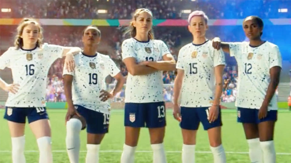 Seen here, America's 'cocky' ad about the USWNT. 