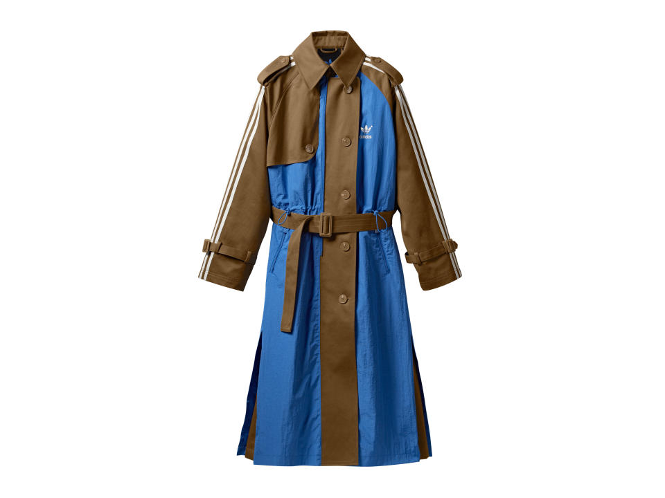 A trenchcoat from Adidas Originals’ Blue Version fall collection. - Credit: Pierre-Ange Carlotti