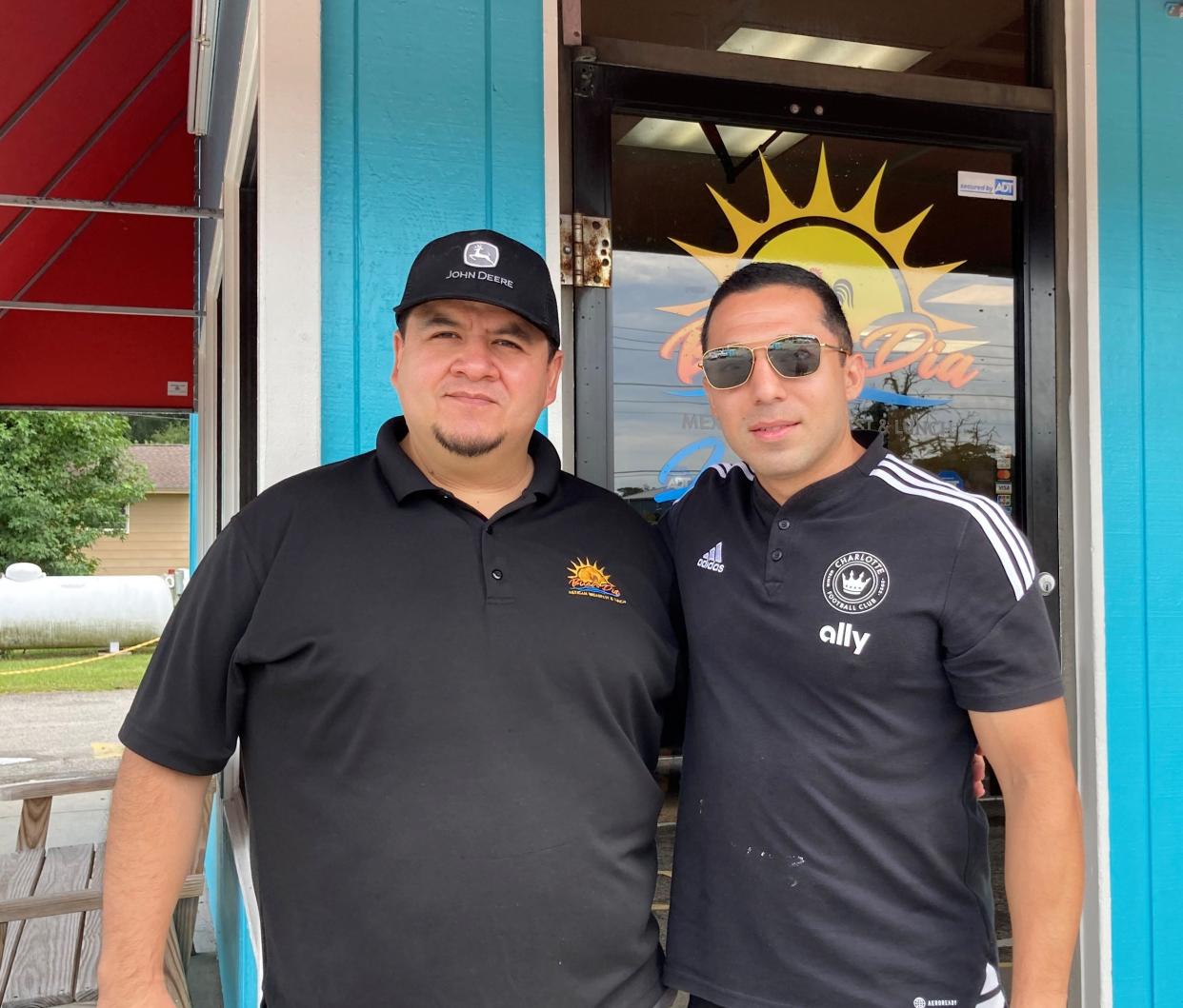 Gustavo Ibarra (left) and Ben Avalos are working on a new location for Buen Dia, a Mexican breakfast-and-lunch concept at 4719 New Centre Dr. in Wilmington, N.C.