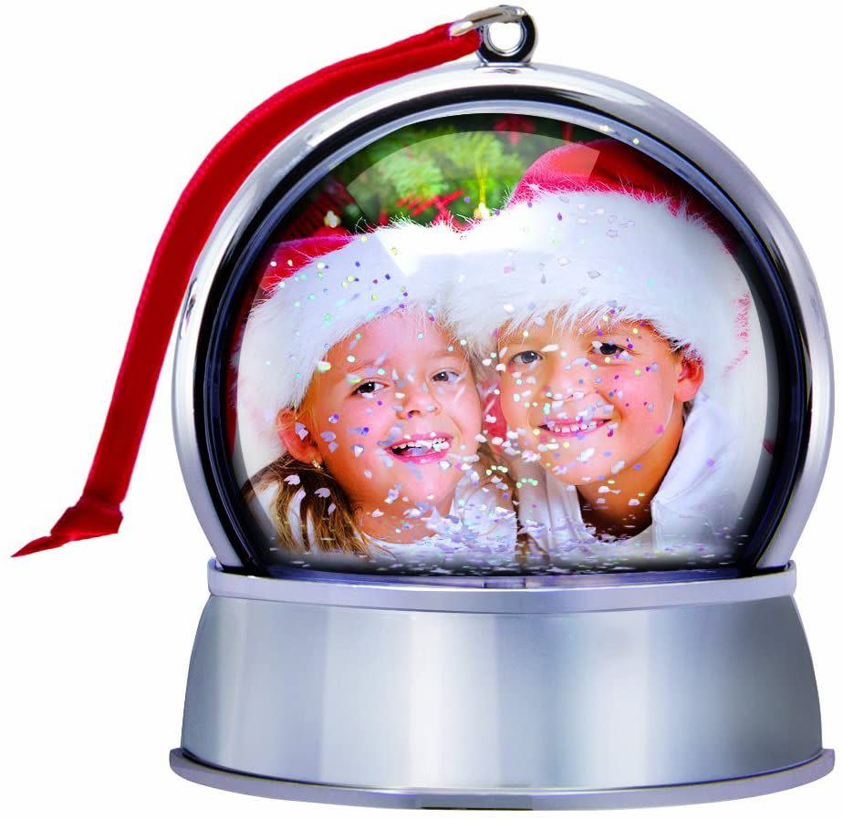 Photo Snow Globe Christmas Ornament