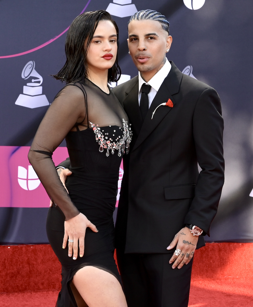 Rosalia and Rauw Alejandro on the red carpet