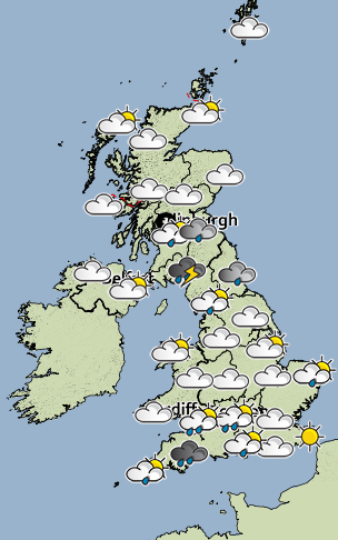 Weather forecast for Saturday July 21 - Credit: Met Office