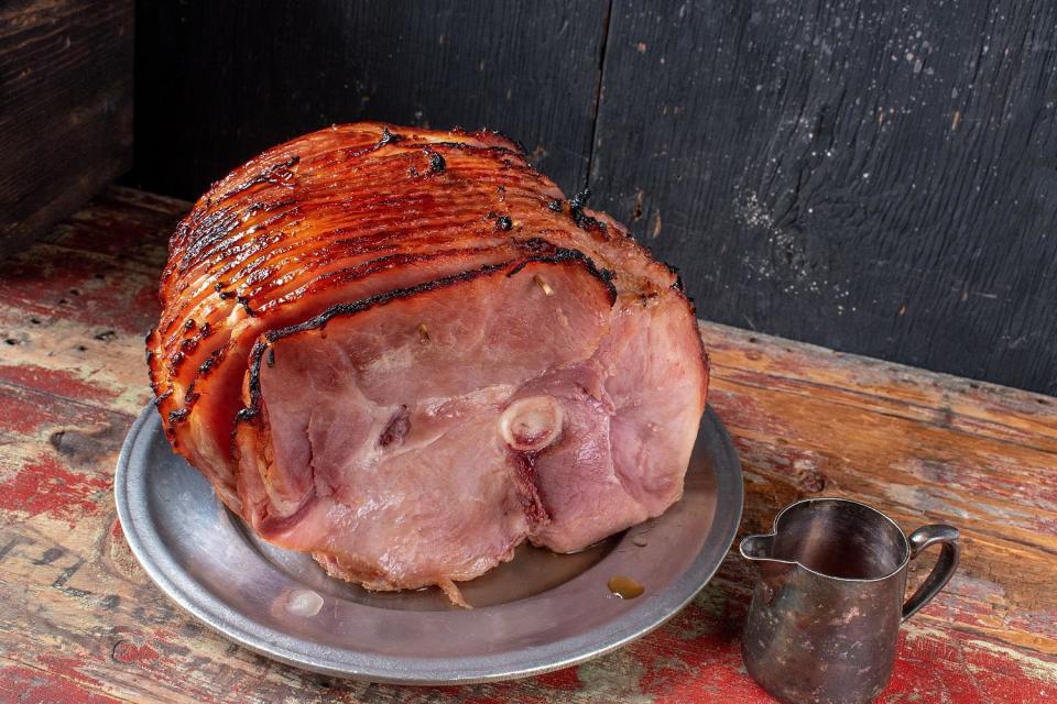 Brown Sugar Bourbon Glazed Ham