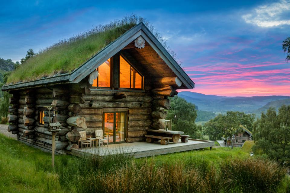 The luxury log cabins at Eagle Brae are pup-friendly