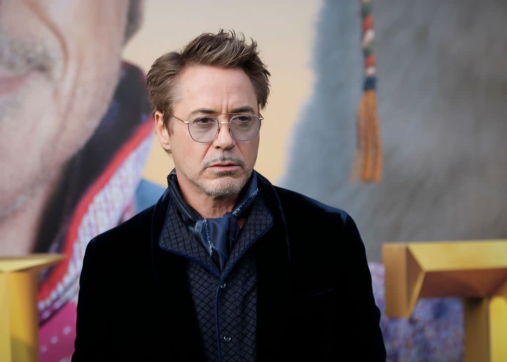 Robert Downey Jr. attends the Premiere of Universal Pictures' "Dolittle" at Regency Village Theatre on January 11, 2020 in Westwood, California.