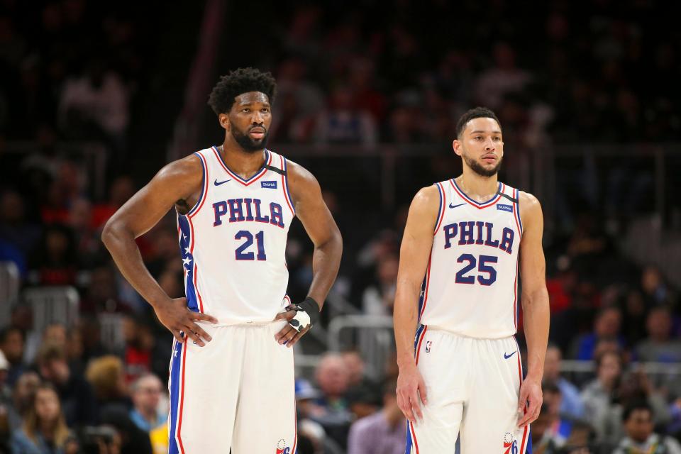 If the Sixers can't convince Ben Simmons (25) to return to the team, they would be looking to trade for a player who could help All-Star center Joel Embiid deliver a title.