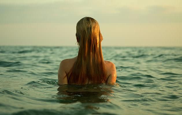 According to Laird's advice, if you've got your period, you've also got a shark bullseye on your back. Photo: Getty