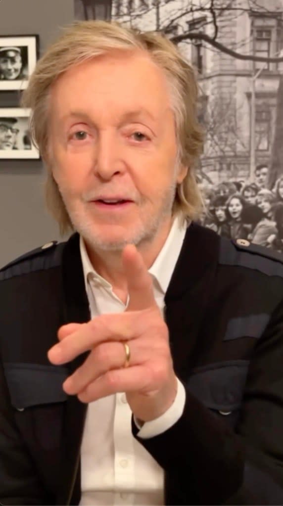 Paul McCartney responded to a 1964 shout-out from “Adrienne from Brooklyn” 60 years later as he promotes a display of rare photos of the Fab Four at the Brooklyn Museum. @paulmccartney/Instagram