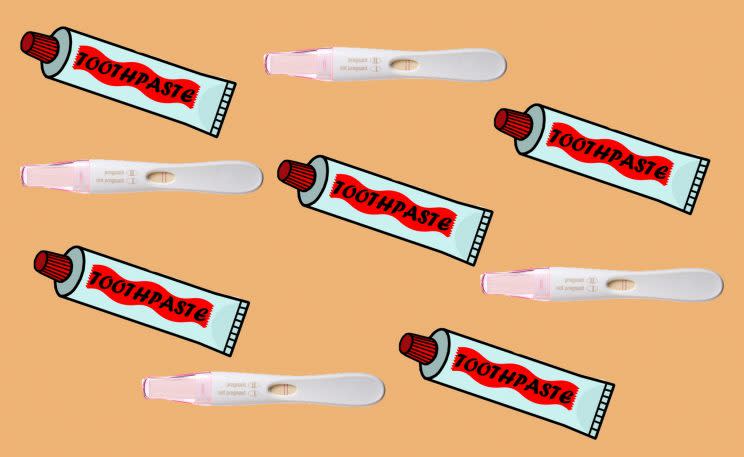 Would you use toothpaste to tell if you’re pregnant?