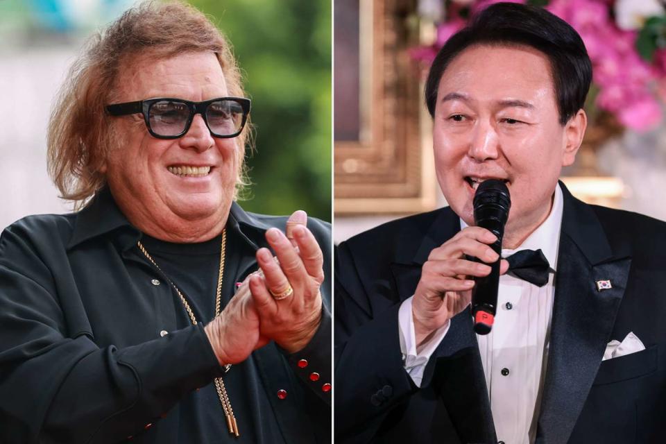 Emma McIntyre/Getty Images; Oliver Contreras/Sipa/Bloomberg via Getty Images Don McLean, Yoon Suk Yeol