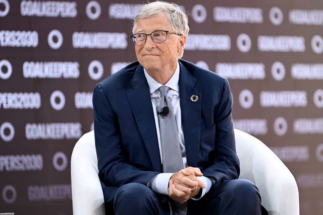 <p>Mike Lawerence/Getty </p> Bill Gates in 2023