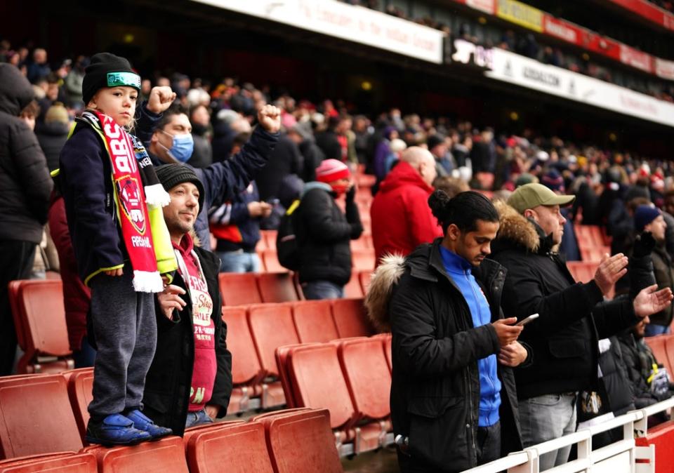 Arsenal host West Ham next Wednesday (John Walton/PA) (PA Wire)