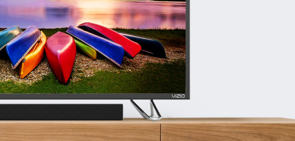 Save 20 percent on this refurbished Vizio sound bar, today only! (Photo: Amazon)