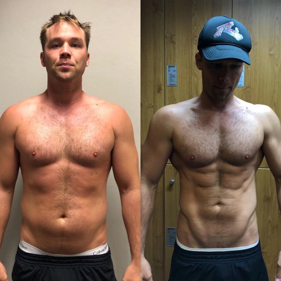 Lincoln Lewis before and after body transformation