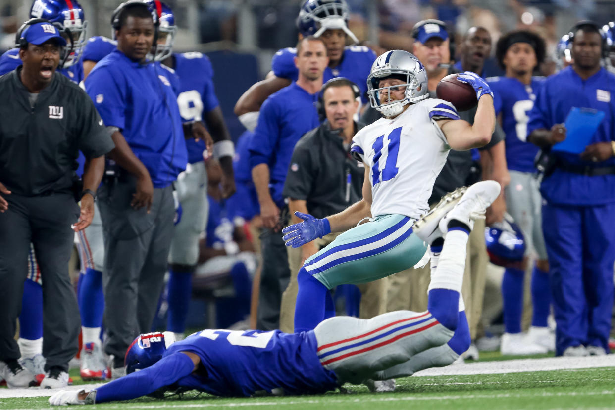 Cole Beasley made his sensational catch in the fourth quarter. (Photo: Icon Sportswire via Getty Images)