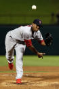 ARLINGTON, TX - OCTOBER 23: Edwin Jackson #22 of the St. Louis Cardinals pitches during Game Four of the MLB World Series against the Texas Rangers at Rangers Ballpark in Arlington on October 23, 2011 in Arlington, Texas. (Photo by Tony Gutierrez-Pool/Getty Images)