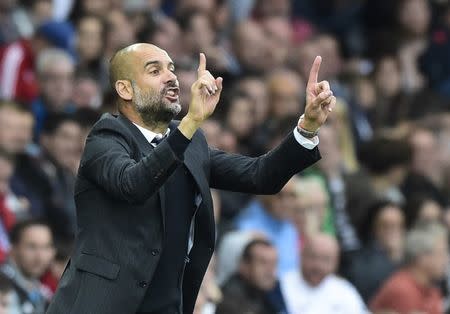 Britain Football Soccer - Swansea City v Manchester City - Premier League - Liberty Stadium - 24/9/16 Manchester City manager Pep Guardiola Reuters / Rebecca Naden Livepic