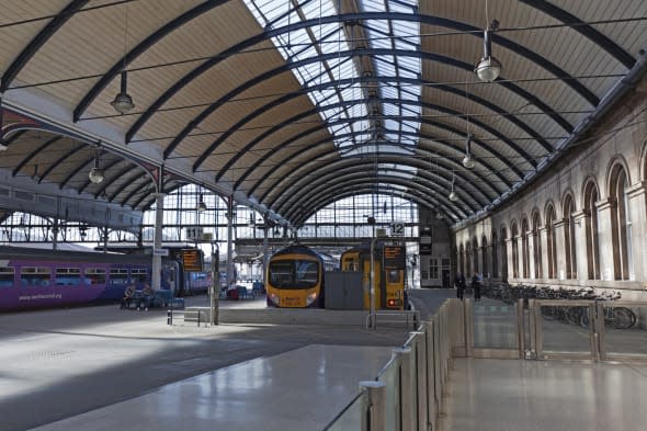 Newcastle central station interior.