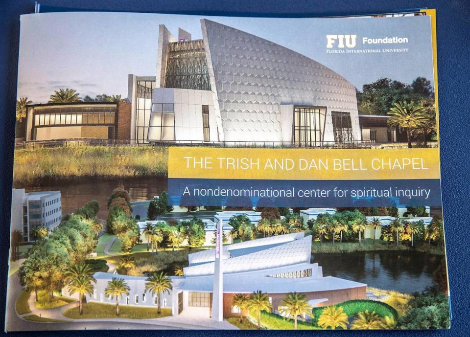 Rendering of the Trish and Dan Bell Chapel at Florida International University. Construction, which began this week, is expected to last about 18 months.