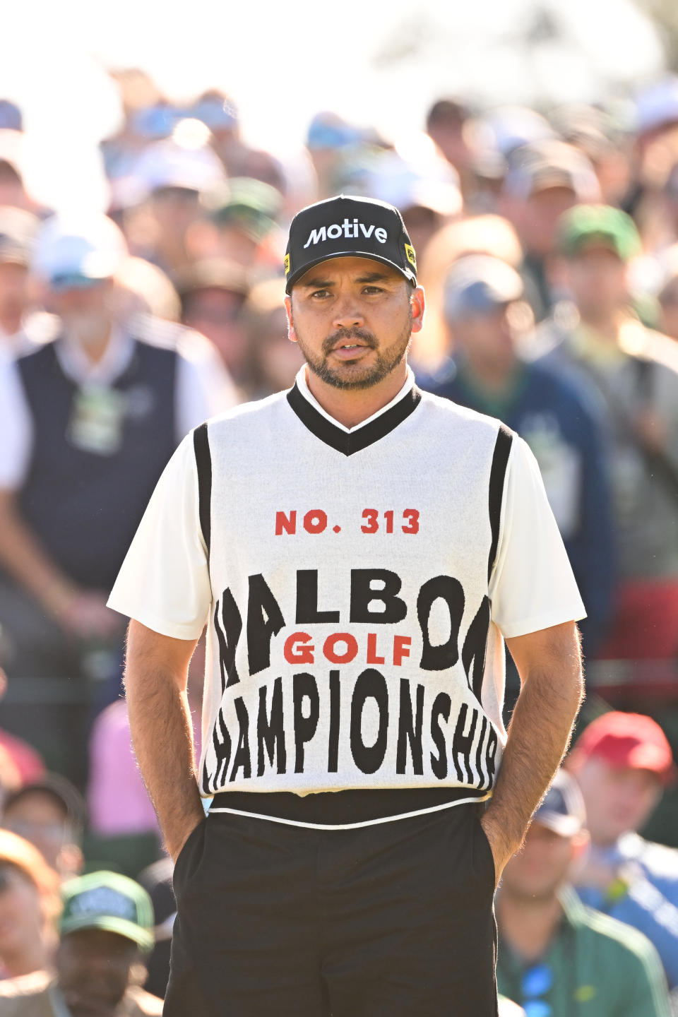 Jason Day reacts.