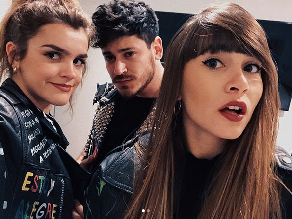 Amaia junto a Cepeda y Aitana en Madrid (Instagram).