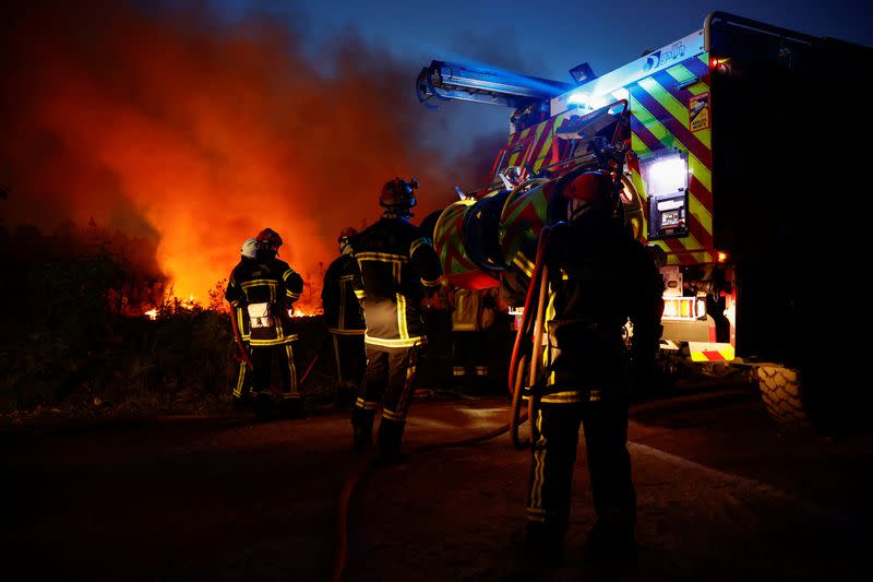 Wildfires in southwestern France