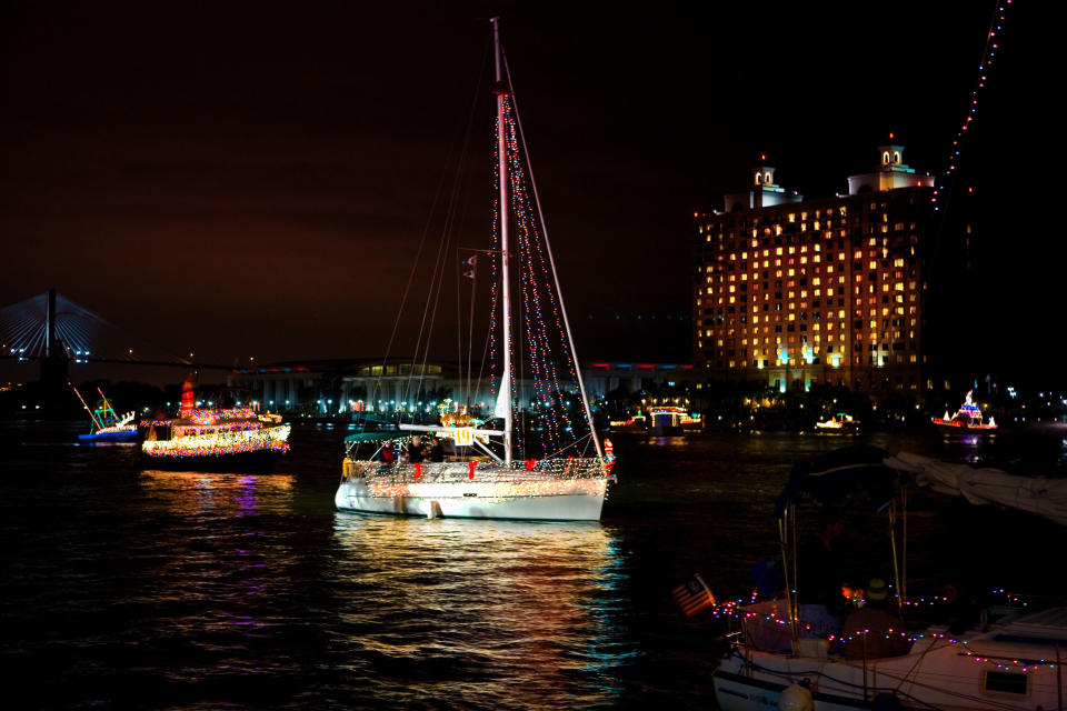 6) The moonlit boat parade