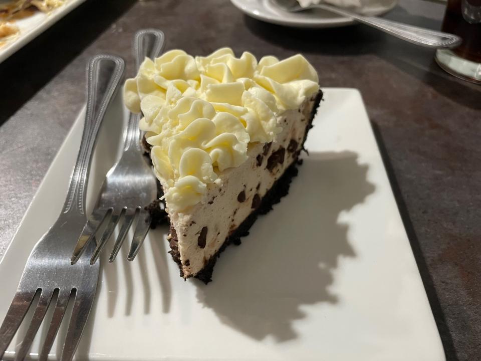 Cannoli cream pie at Cuff in Glendale, Arizona on March 18, 2023.