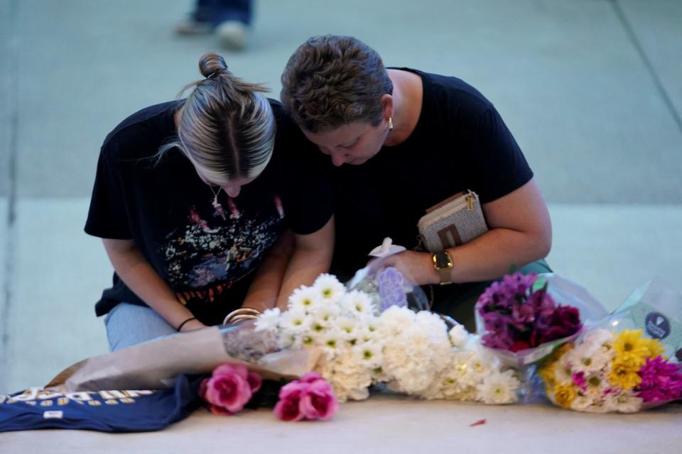 People attend a vigil at Jug Tavern Park following a shooting at Apalachee High School in Winder, Georgia, U.S. September 4, 2024. REUTERS/Elijah Nouvelage