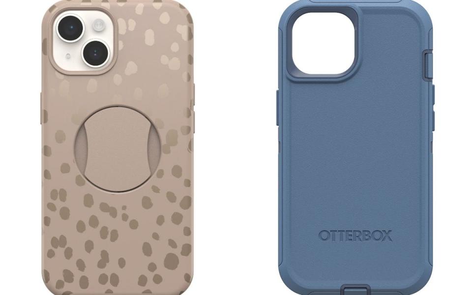 Otterbox OtterGrip  Symmetry 炫彩幾何 MagSafe 系列手機殼US$ 59.95(左)\Otterbox Defender 防禦者系列手機殼US$ 54.95(右) Photo Via:Otterbox