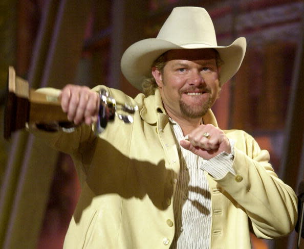 Toby Keith during The 36th Annual Academy of Country Music Awards – Show at Universal Amphitheater in Universal City, California, United States. (Photo by M. Caulfield/WireImage)