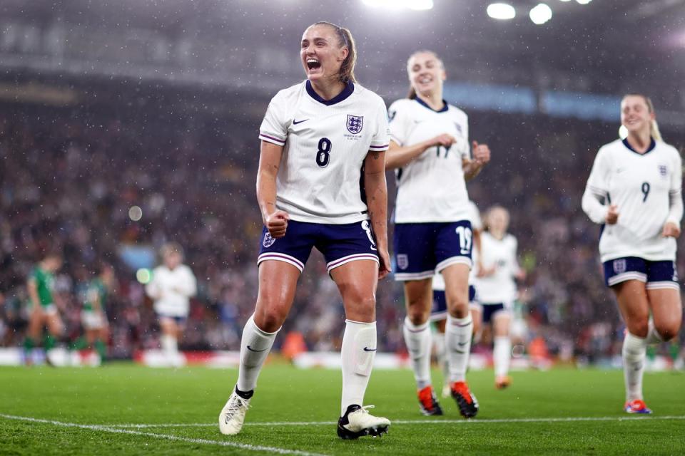 Stanway scored a penalty to double England’s lead (The FA via Getty Images)