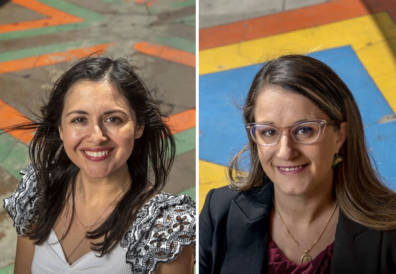 Marissa Alcaraz, left, and Imelda Padilla, right, are both candidates for Los Angeles City Council District 6.