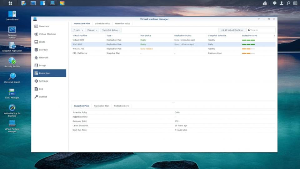 Virtual Machine Manager 專業版套件提供高度擴充彈性，並支援虛擬機器即時移轉以達最適負載平衡及靈活資源分配。