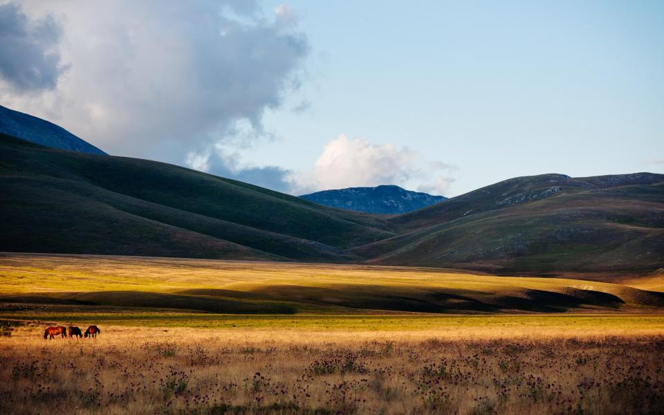 The vast high plains of Campo Imperatore are locally 