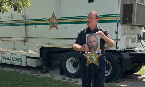 Polk County Sheriff Grady Judd talks to the media about the killing of a 16-year-old Frostproof High School junior. The sheriff said the teen was killed by his father, Stephen Thomas Rodda.