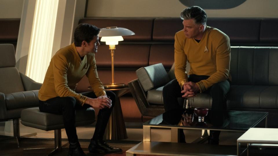 Paul Wesley and Anson Mount in “Star Trek: Strange New Worlds.” - Credit: Marni Grossman/Paramount+