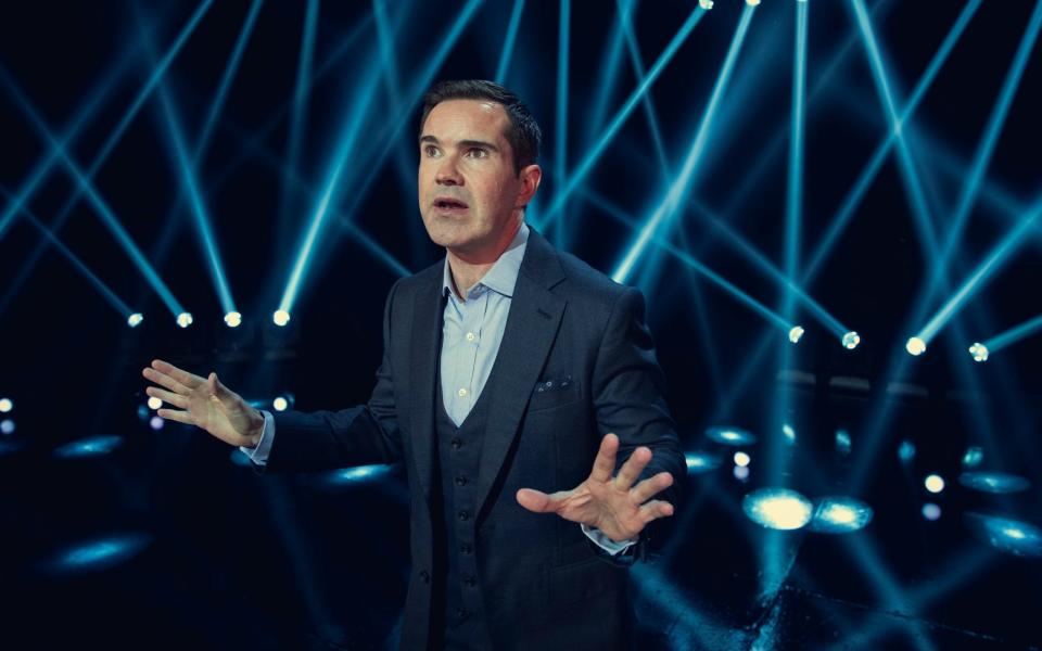 Jimmy Carr in his Netflix special, His Dark Material - Matt Frost/Netflix